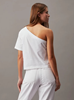 SMOOTH COTTON ONE SHOULDER TOP
